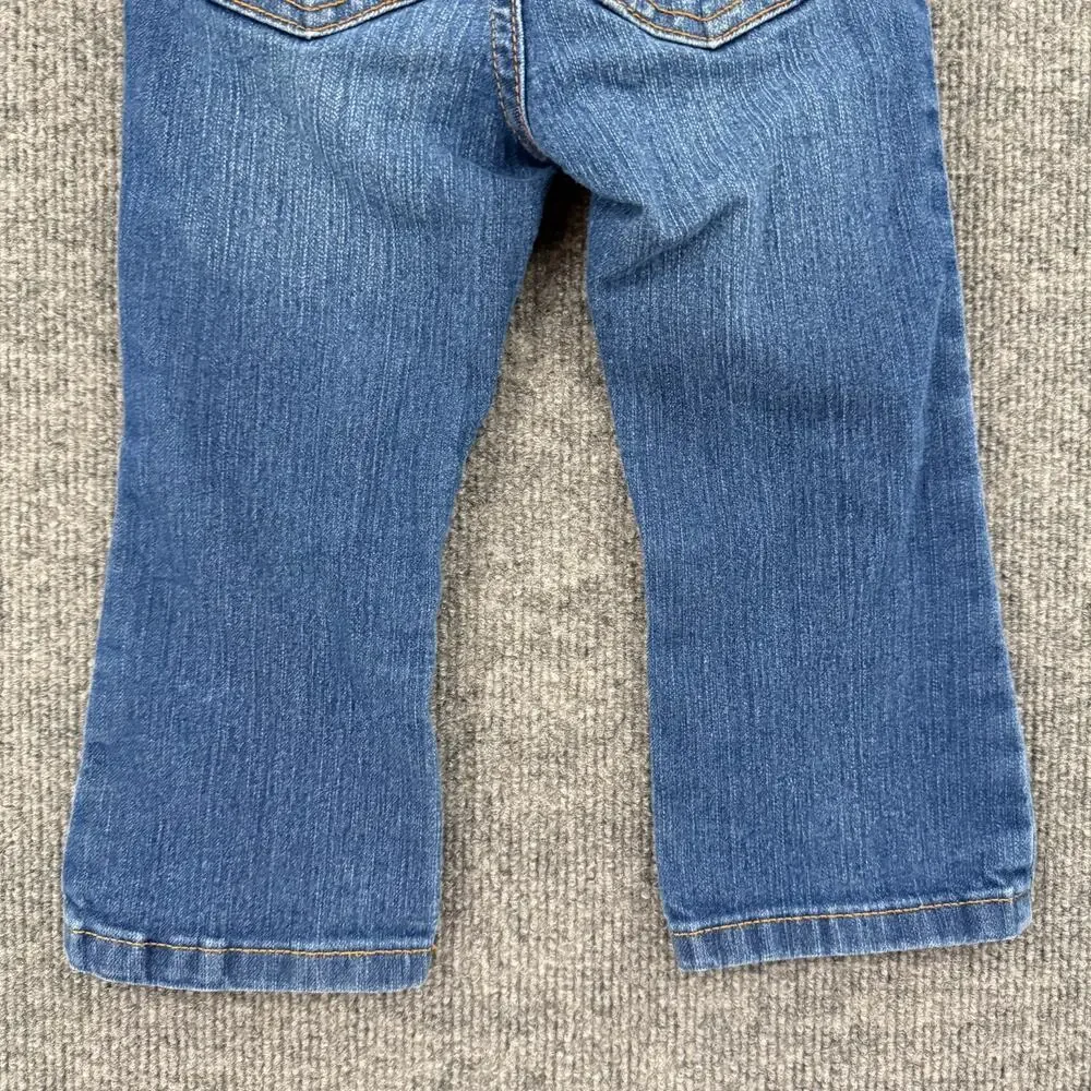 The Childrens Place Infant Girls Bootcut Jeans Size 2T Adjustable Waist Stretch